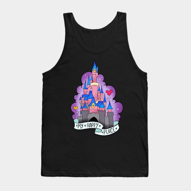 My Happy Place Tank Top by Jurassic Ink